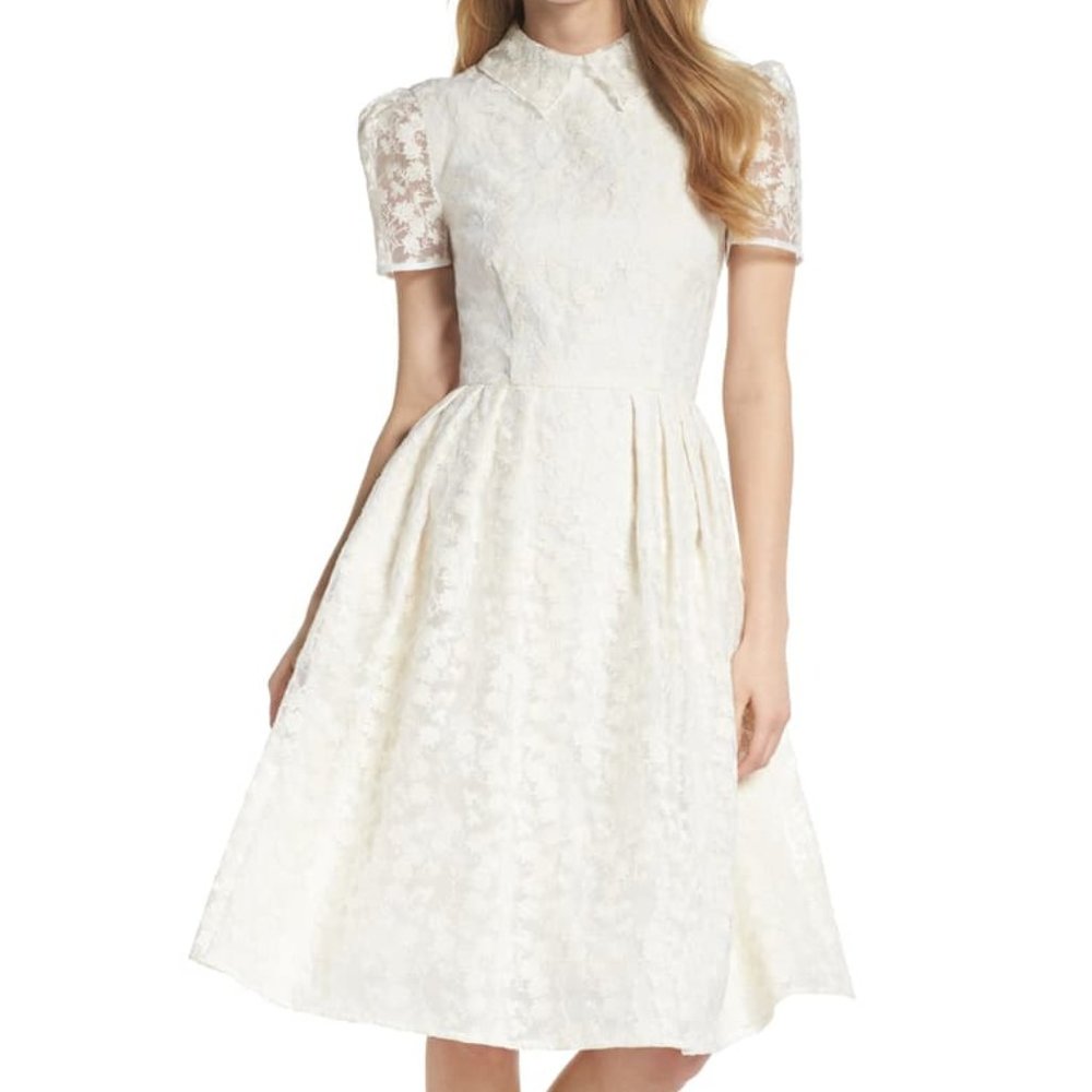 Gal Meets Glam Amelia Embroidered Dress, 10